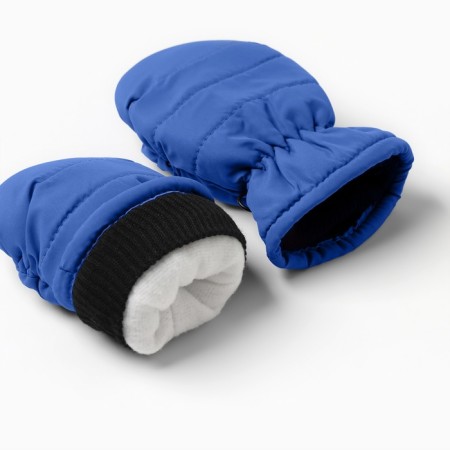 Winter children's mittens minku, blue color, 15cm-2