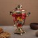 Samovar "Zhostovo on Red", glass, 3 l, electric