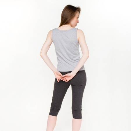 Female homemade set (T -shirt and breeches), gray color, size 54-3