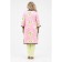Cardigan female, size 52, white, pink color