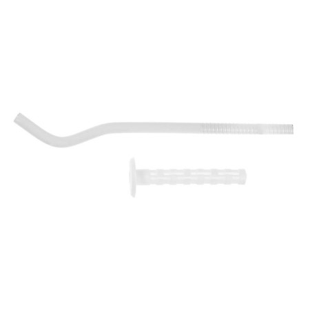 Masterprof radiator bracket, universal, with dowel, 7x180 mm, round, white-1