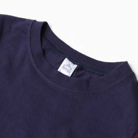 T-shirt for nursery, dark blue color, height 122 cm-1