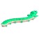 The animal "alligator", light effects, works from batteries, 11 details, green color