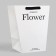 Package Trapendic, "Flowers", white, 30x20x35cm 210g.