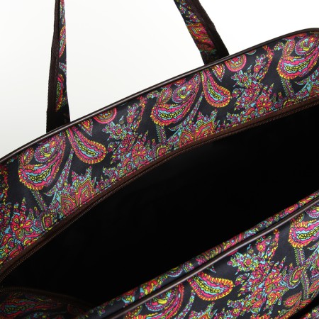 Road bag with lightning, with an increase, a long belt, black color/multi -colored-3