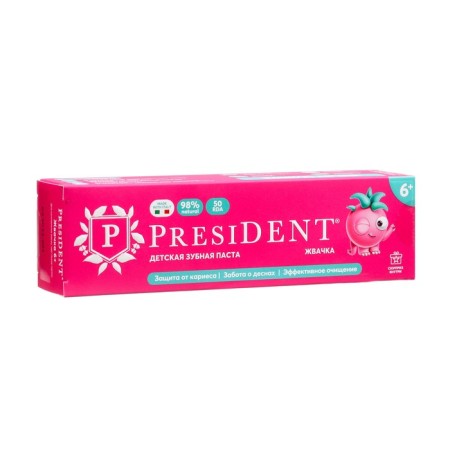 Children's paste President 6+ chewing gum, 50 g