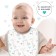 Bibs laid Children's baby, 17x20 cm color mix (packing 3 pcs)
