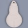 Christmas tree decoration for coloring "Snowman" with a suspension, brush