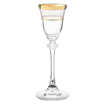 A set of glasses for vodka/ASIO liqueur, Panto Gold decor, 60 ml x 6 pcs.
