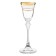 A set of glasses for vodka/ASIO liqueur, Panto Gold decor, 60 ml x 6 pcs.