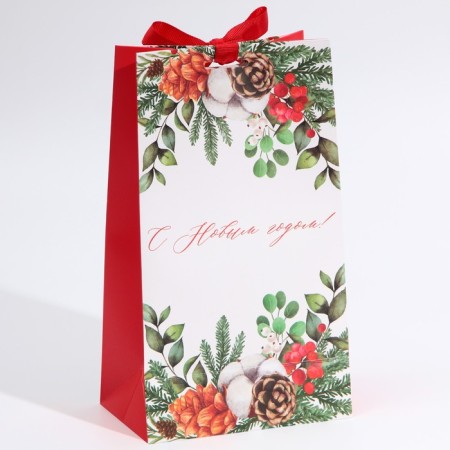 Gift package with the New Year's time tape, 13 x 23 x 7 cm, New Year-3
