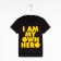 T -shirt for a boy, black color, height 98