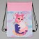 A bag for shoes "Cat Time" non -core canvas, size 30 x 40 cm