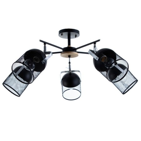 BiRaso Causenger Causa 5x60W E27 Black-Serebly 58x58x40 cm Bayerlux