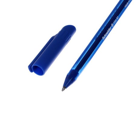 Ballpoint handle Schneider Vizz M, 1.0 mm, blue ink, enlarged ink supply, processed plastic case-1
