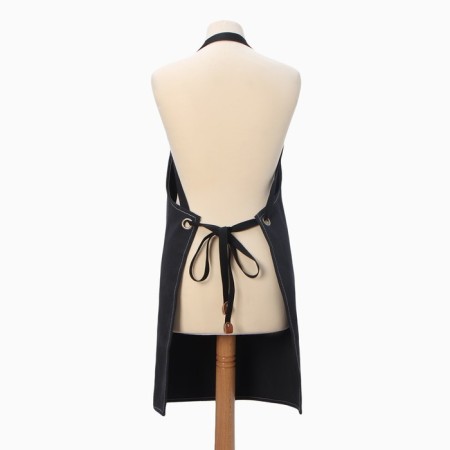Apron Ethel with pockets Black, 75*68 cm p/e 50%, HL 50%-5