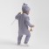 Combine Children's Knitted Minaku, height 92-98, gray-blue color