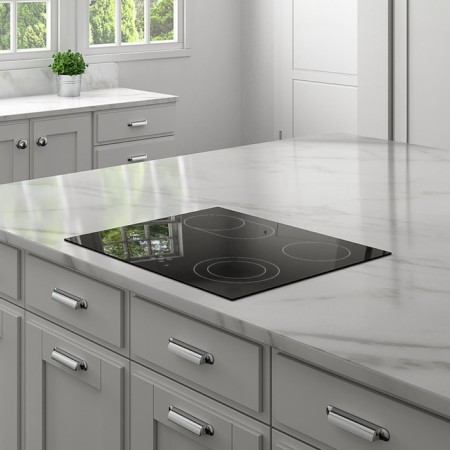 Hon surface Delvento V60D24S111, electric, 4 burners, sensor, black-3