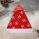 New Year's cap "Snowflakes" 40x27 cm, red