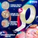 Pouting adhesive tape with sparkles, yellow color, 3 m