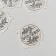 Decor Metal for creativity "Printing Press. Thank you" 3x3 cm