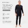 Male thermal underwear (jumper, trousers) minku color black, size 50