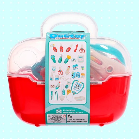 Game set "Doctor", 8 items, in a suitcase-10