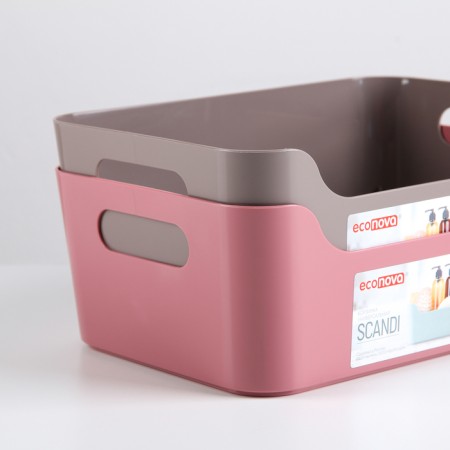 SCANDI storage basket, 3.1 l, 24 × 17 × 9 cm, color mix-3
