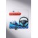 Pin-shaped pins “Protection on the road”, helm, 2.2 cm, white-blue color in silver