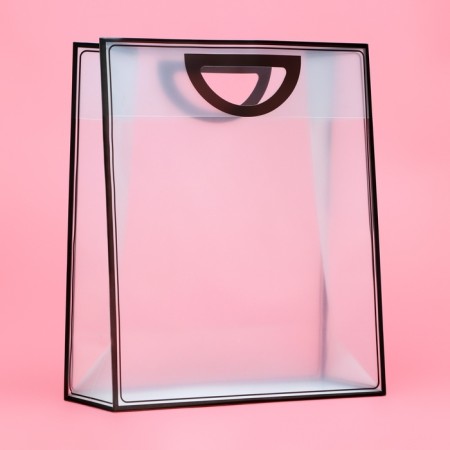 PP package with a cut handle, 36 x 30 x 13 cm, black-1