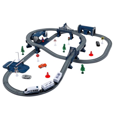 Big Toy Railway "My City", 104 items, blue-3