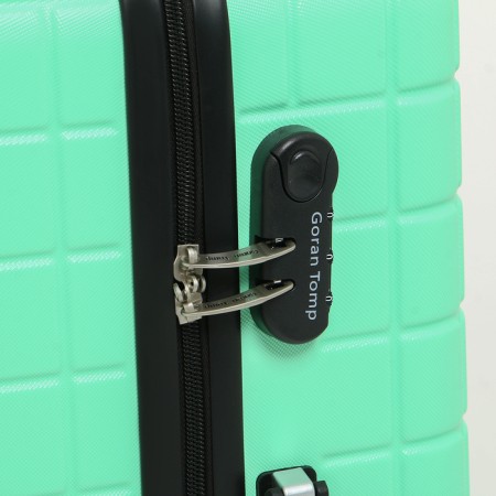 Middle suitcase 24 "on lightning, code lock, 4 wheels, mint color-3