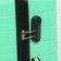 Middle suitcase 24 "on lightning, code lock, 4 wheels, mint color