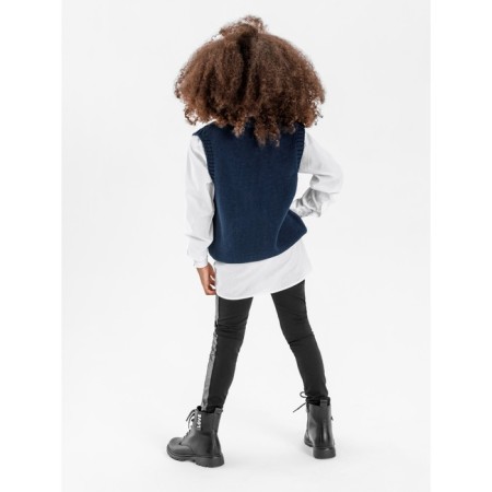 Жилет для девочки Amarobaby Knit Mild, рост 134 см, цвет синий-5