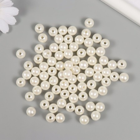 Set of beads "Pearls" d 10 mm, 250 gr, milk