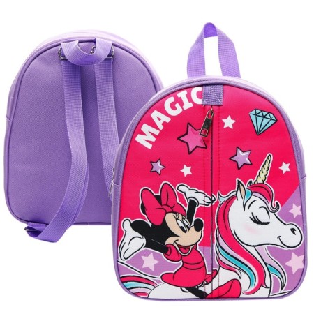 Baby backpack, at lightning, 23 cm x 10 cm x 27 cm "Magic", Minnie and unicorn-8