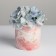 Ceramic glass with embossing, "kitten", 10 x 10 cm