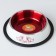A bowl with a non-slip base decorative color, 230 ml, white-red