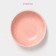 The plate deep shade "Coral", d = 18.2 cm, porcelain, pink