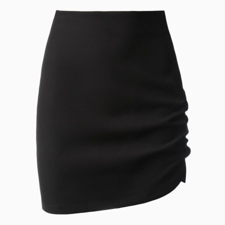 Women's skirt Minaku: Casual Collection Black Color, Rr. 46-6