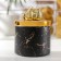 Ceramic bank for bulk products "Golden Wing", 780 ml, 11.5 × 16 cm, color black marble