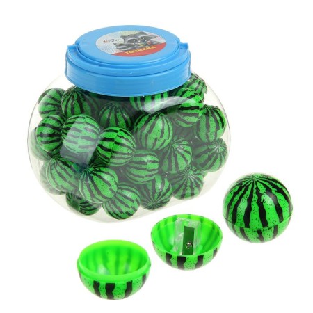 Sharpen with a container "watermelon", green