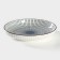 Ceramic dining "Illusion", D = 21 cm, white and gray color
