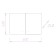 Square cabinet ONIKA Niva, two -door, 40x60 cm