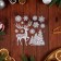 Stickers on the windows "New Year" deer, snowflakes, 26 x 21 cm