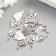 Decor for creativity Metal "Conversion with heart" silver 1.2x1.8 cm