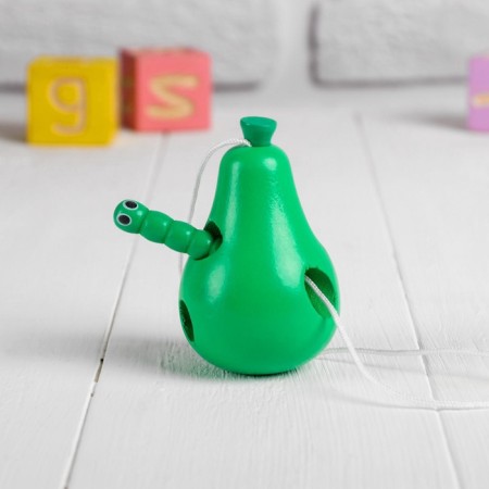 Developing game “Pear with a worm” 4.5 × 4.5 × 7.5 cm-2