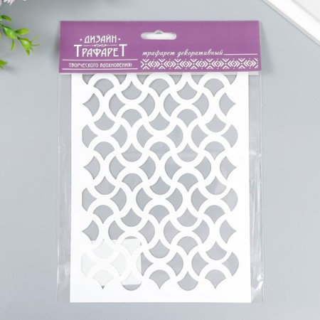 Plastic "pattern" 24x16 cm stencil-2