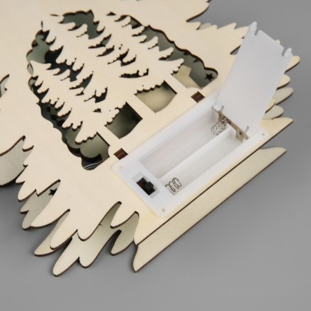 Sveta suspension "Snow Maiden", 16x3x22.5 cm, 6 LED, AAAX2 (not in the set), glow warm white-2