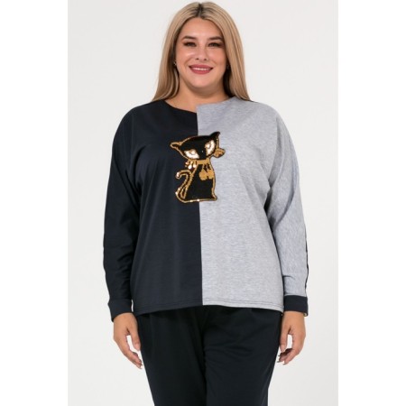 Female jumper, size 64, dark blue color